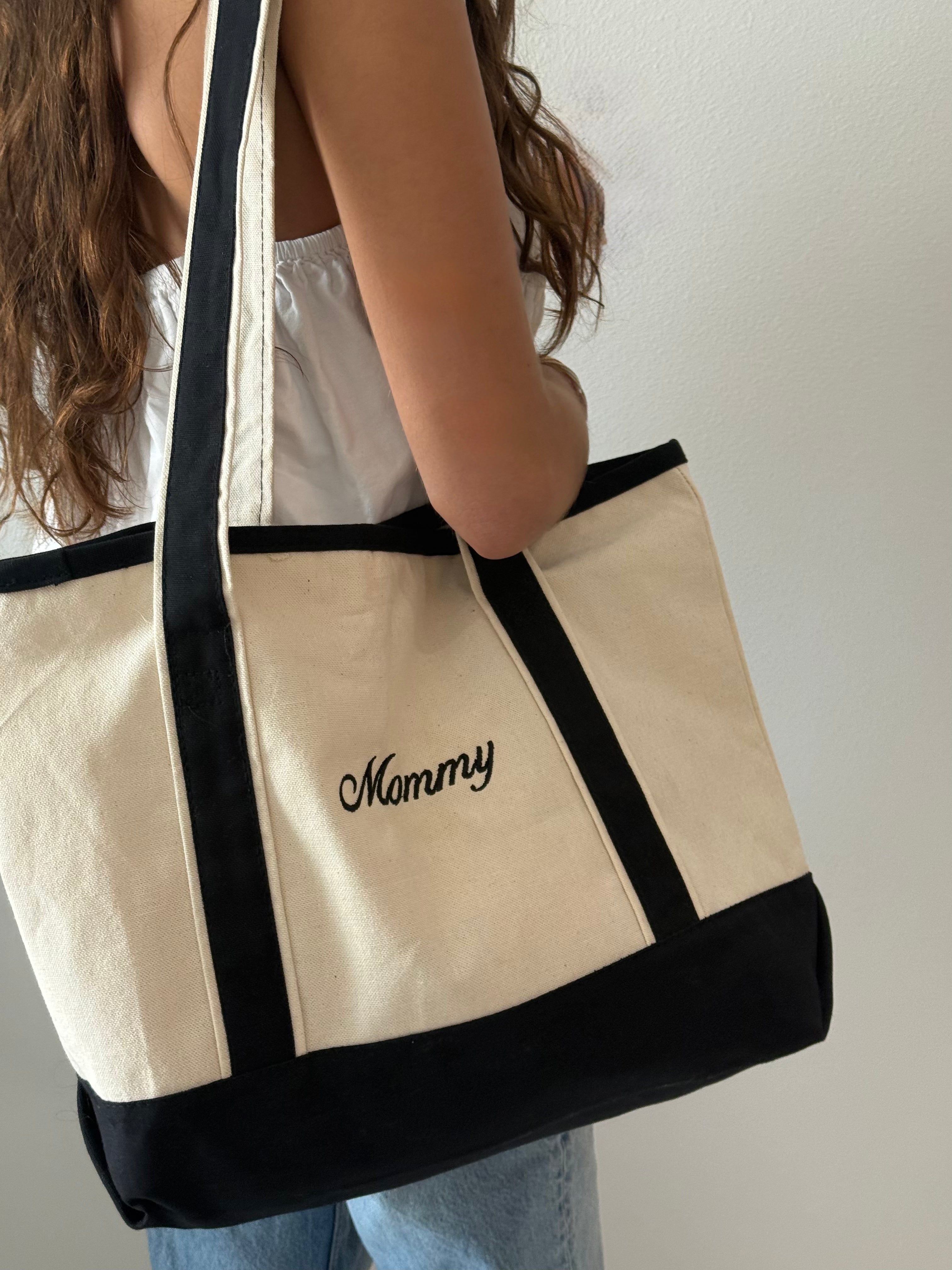Embroidered Mommy Tote Bag