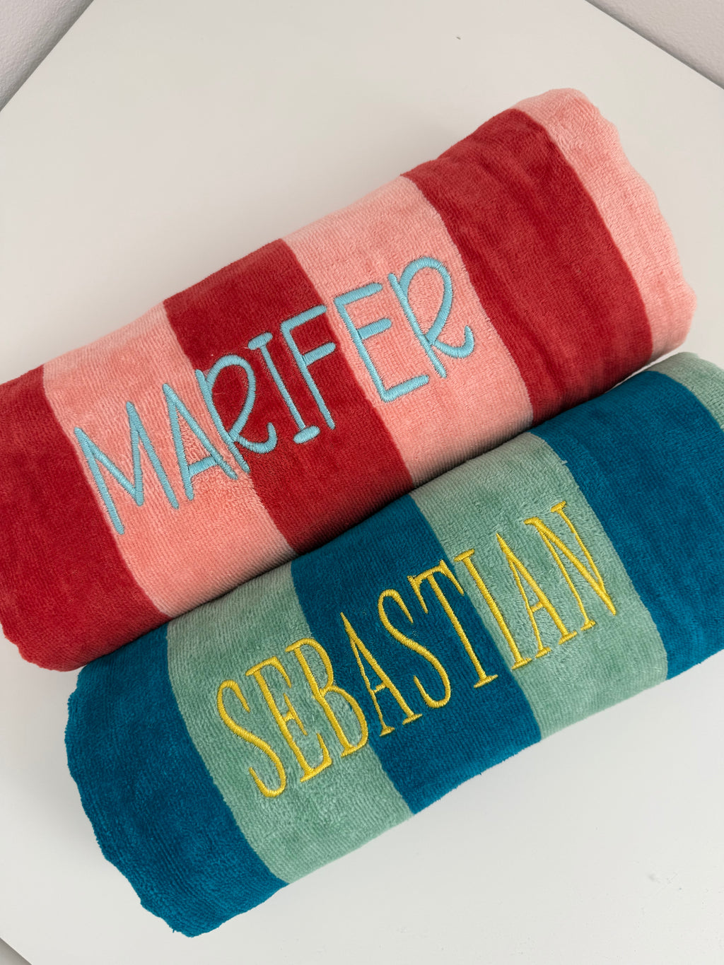 Embroidered towels