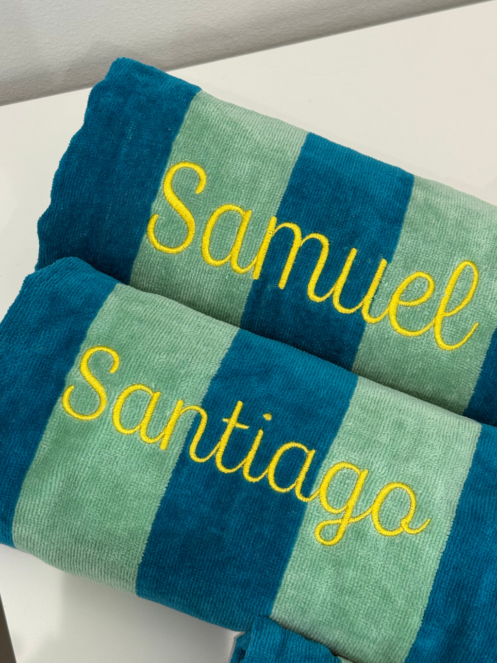 Embroidered towels