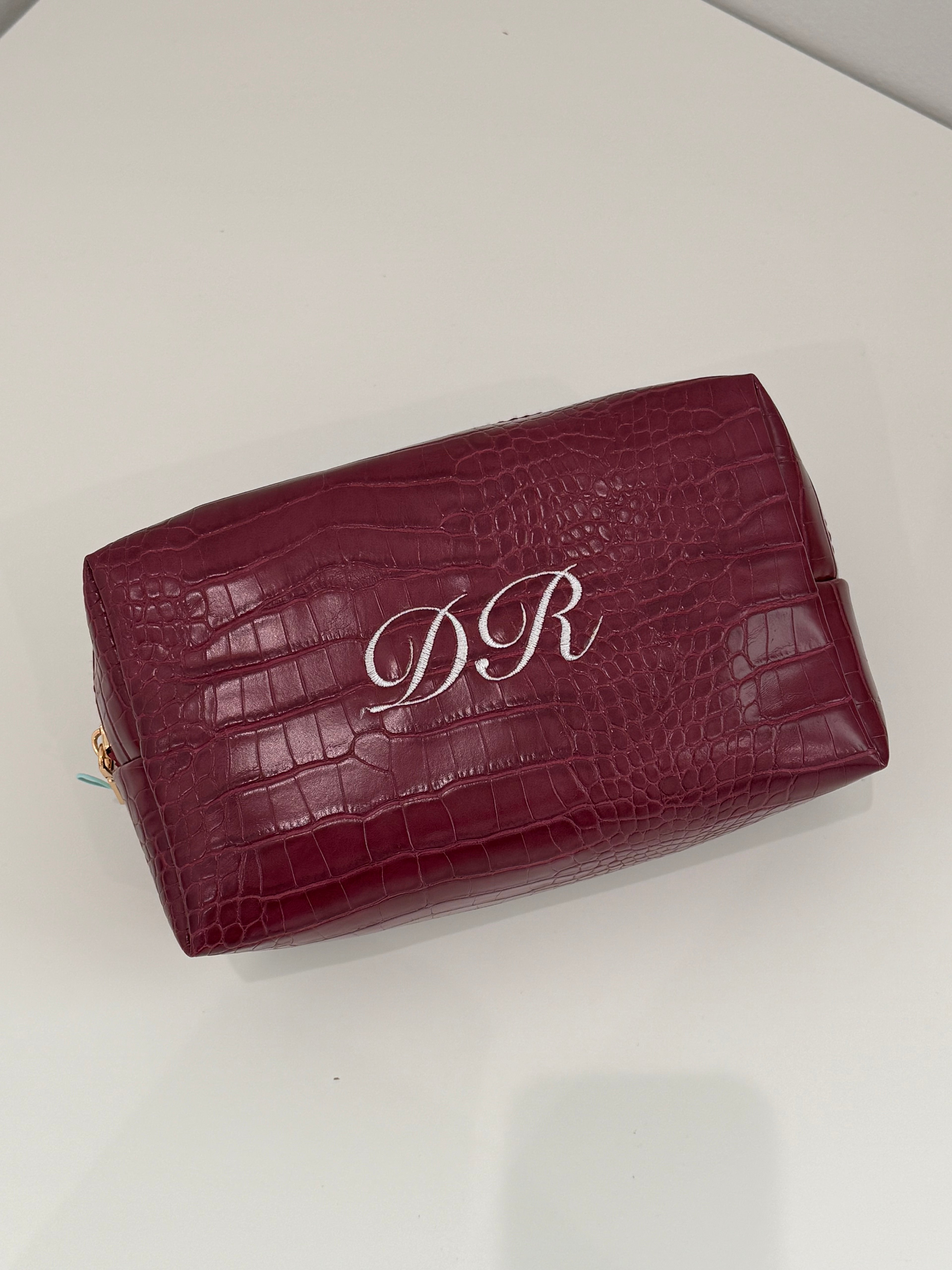 Embroidered Chic Cosmetic & Travel Bag