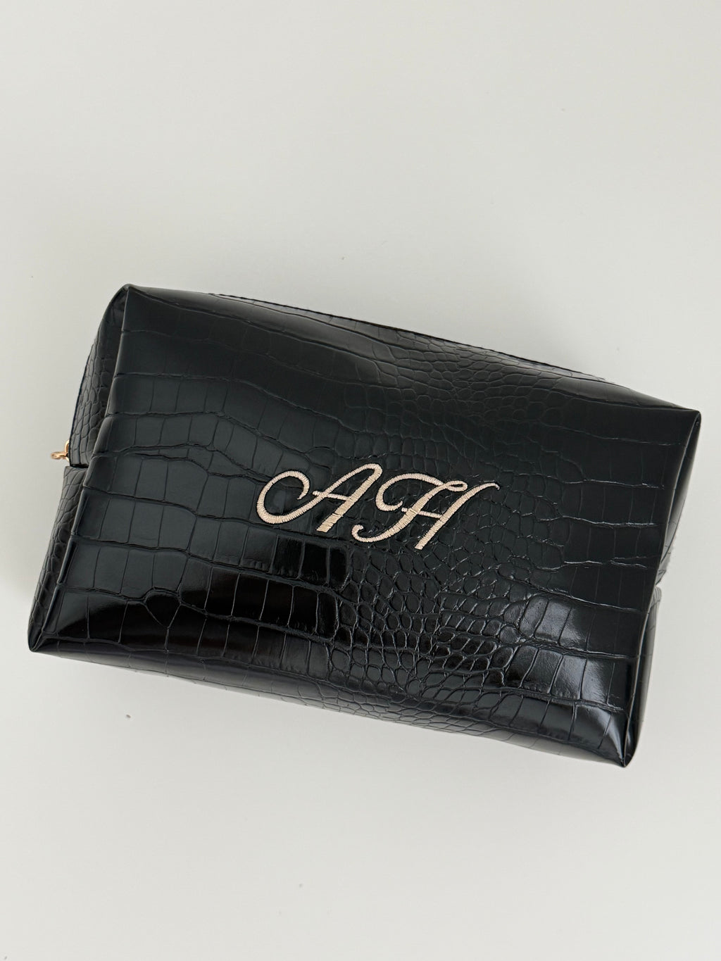 Embroidered Chic Cosmetic & Travel Bag